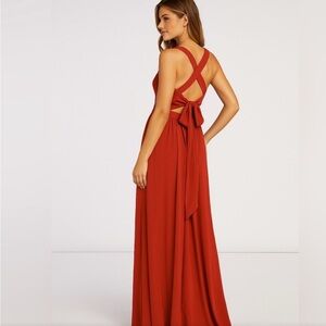 Azazie Rust/Terracota Bridesmaid Dress